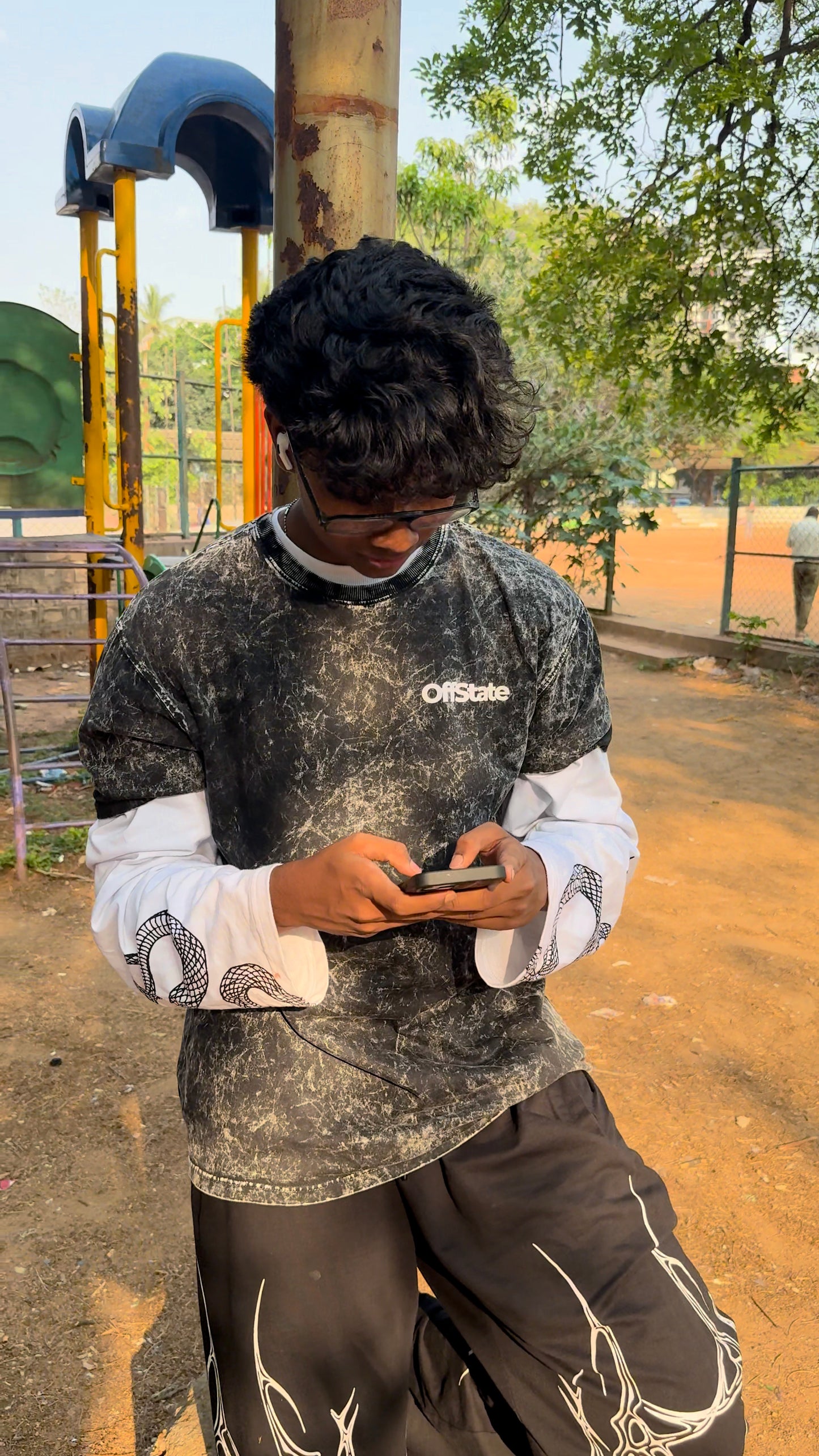 Faith Over Fear – Oversized Acid Wash Tee