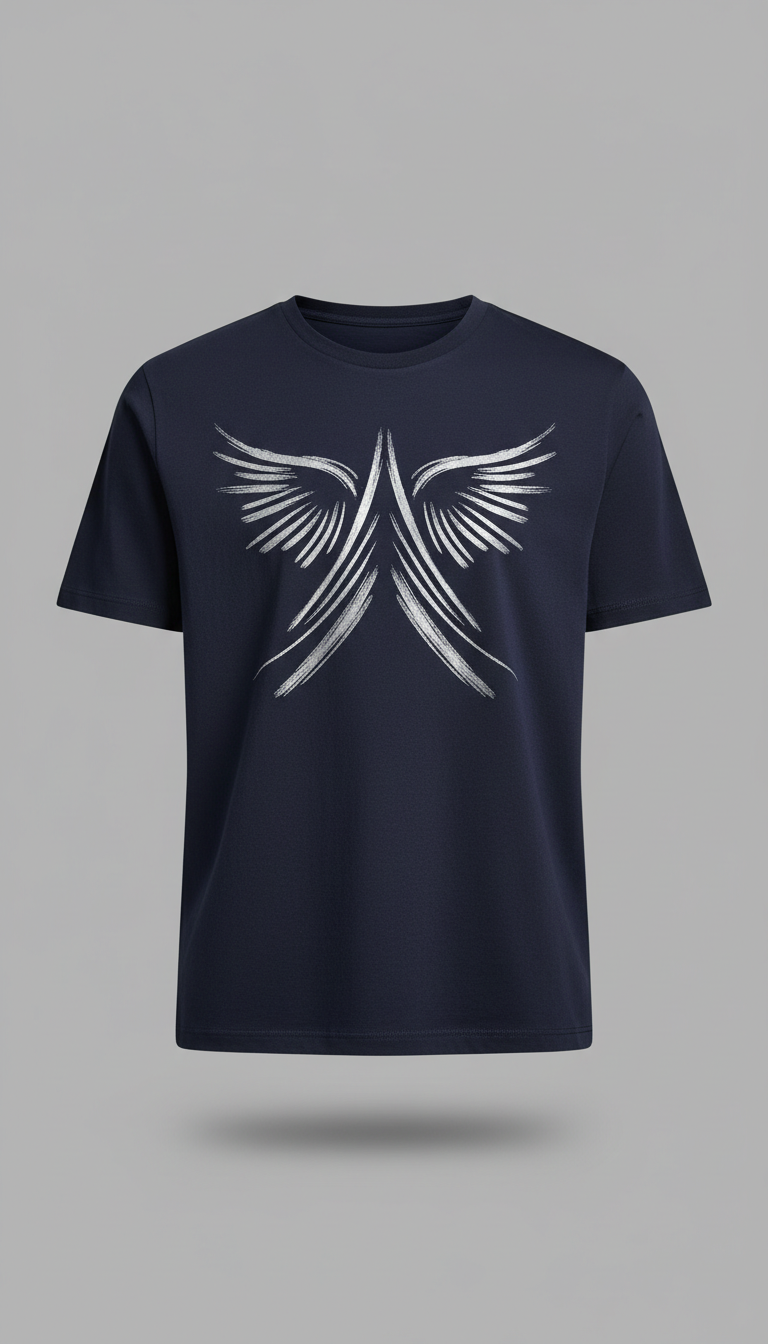 T-shirt angle view